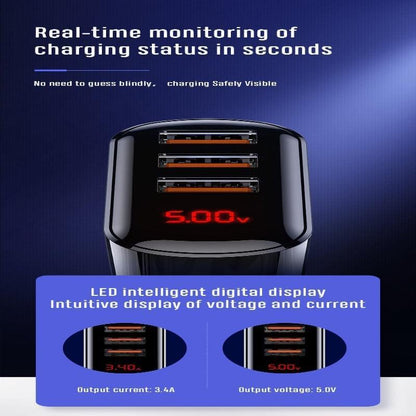 HKL-USB59 JOYROOM 3 Port Wall Charger 3.4 Amp Joyroom.pk