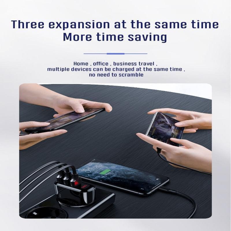 HKL-USB59 JOYROOM 3 Port Wall Charger 3.4 Amp Joyroom.pk