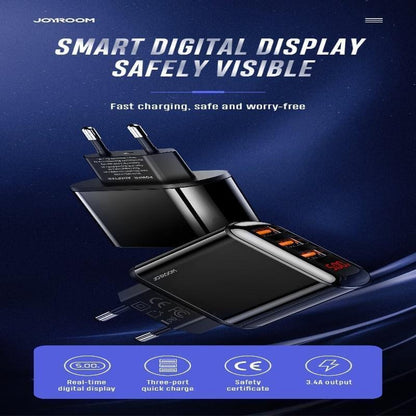 HKL-USB59 JOYROOM 3 Port Wall Charger 3.4 Amp Joyroom.pk