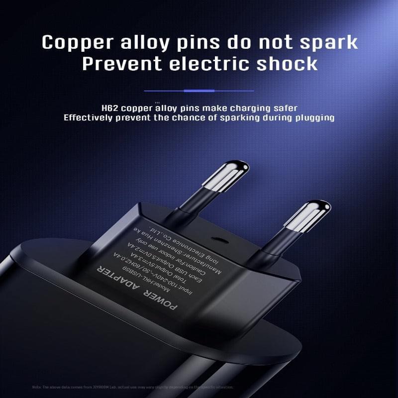 HKL-USB59 JOYROOM 3 Port Wall Charger 3.4 Amp Joyroom.pk