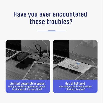 HKL-USB59 JOYROOM 3 Port Wall Charger 3.4 Amp Joyroom.pk