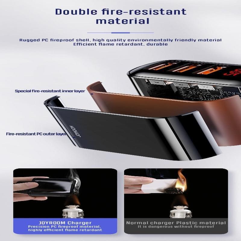 HKL-USB59 JOYROOM 3 Port Wall Charger 3.4 Amp Joyroom.pk