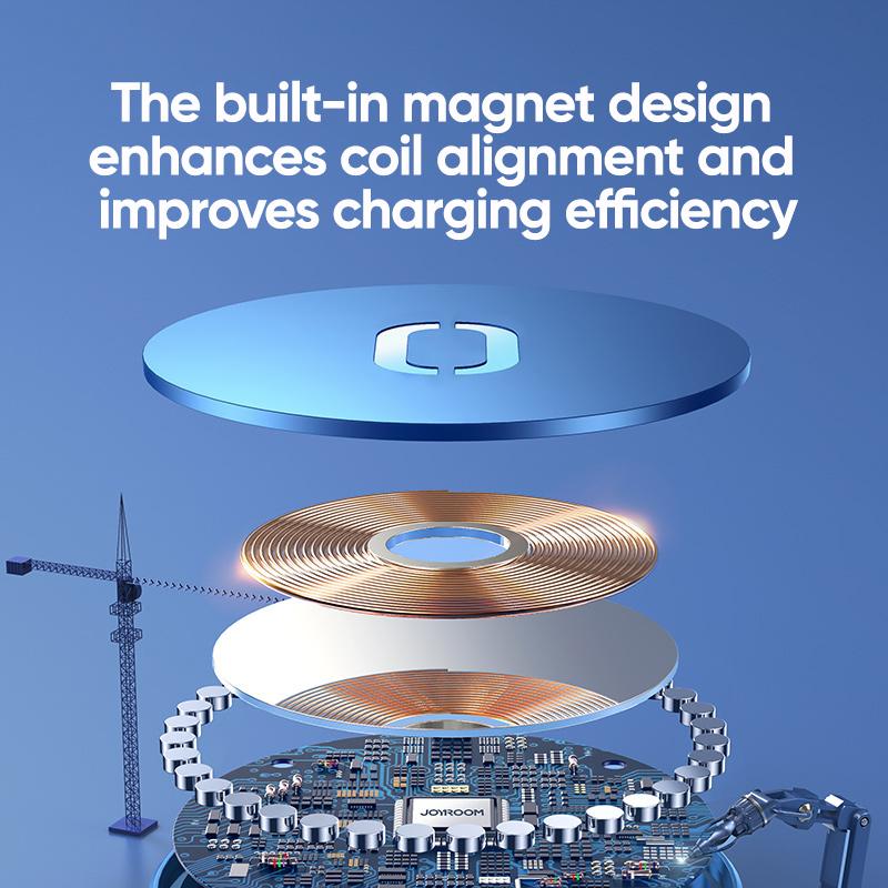 JR-A28 JOYROOM Magnetic charger 15W iPhone 12 Series - BLACK Joyroom.pk