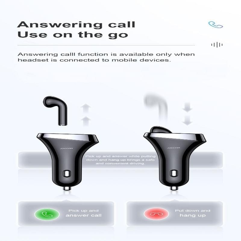 JR-CP2 JOYROOM Car Charger With Wireless Earphone Joyroom.pk