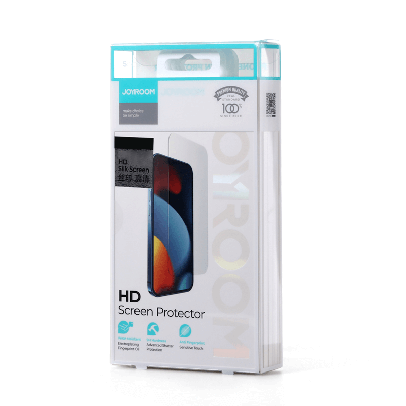 JR-DH07 Tempered Glass Screen Protector (2.5D Full Screen) for iP 14 Max 6.7" (HD)（5PCS） Joyroom.pk