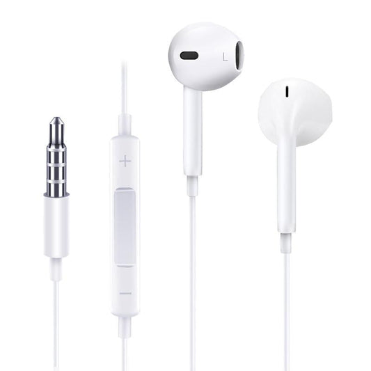 JR-EP1 JOYROOM Classic Wired Earphone/Hands free White Joyroom.pk