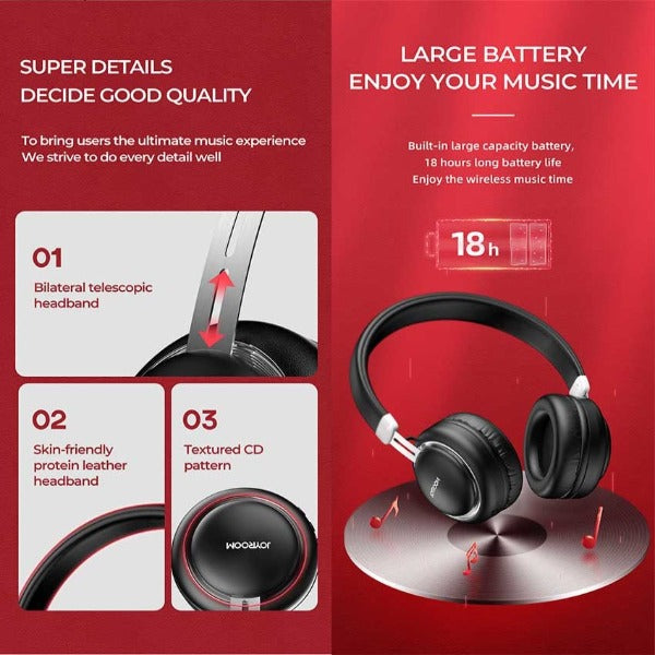 JR-HL1 JOYROOM Wireless Headset Black Joyroom.pk