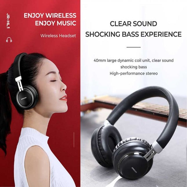 JR-HL1 JOYROOM Wireless Headset Black Joyroom.pk