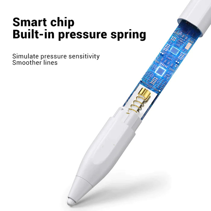 JR-K12 JOYROOM Automatic Dual-Mode Capacitive Pen - White Joyroom.pk