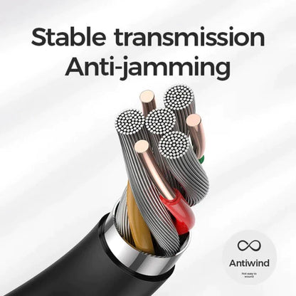 JR-LM1 JOYROOM Lavalier Microphone 2M Black Joyroom.pk