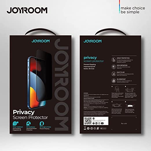 JR-PF902 JOYROOM Anti-spy Tempered Glass Film For iPhone 13 Pro Joyroom.pk