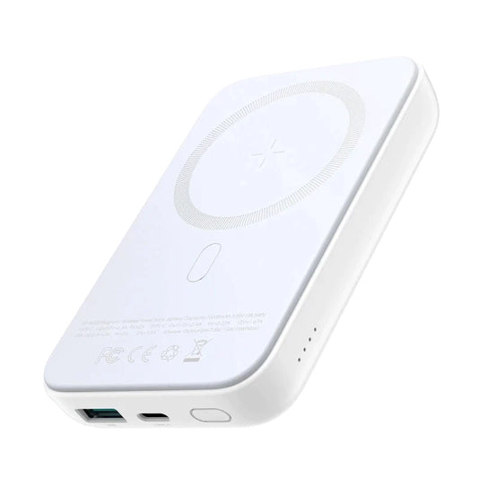 JR-W020 JOYROOM magnetic powerbank – 10000mAh WHITE Joyroom.pk