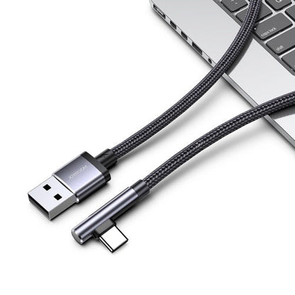 S-1230N4 JOYROOM 3A 8 Pin Lightning Gaming Angle Head Fast Charging Data Cable, Length: 1.2m Joyroom.pk