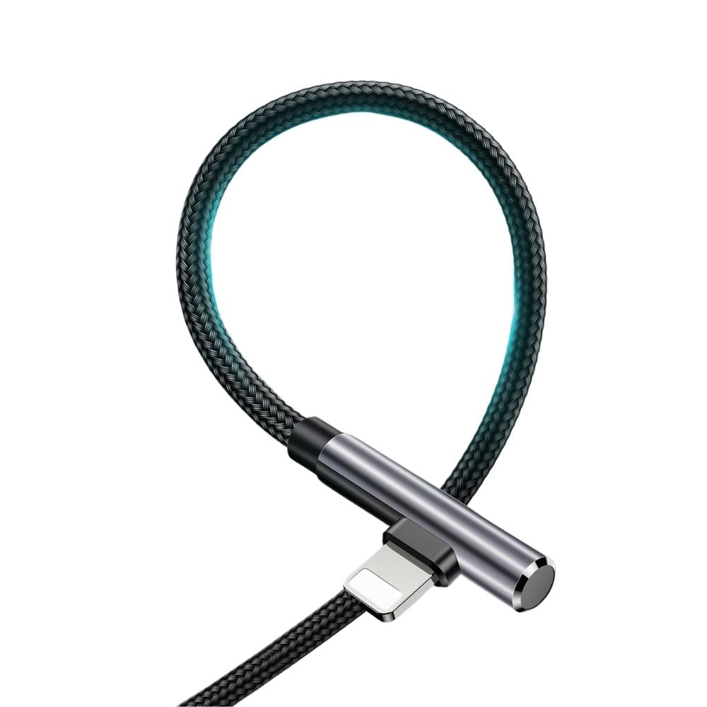 S-1230N4 JOYROOM 3A 8 Pin Lightning Gaming Angle Head Fast Charging Data Cable, Length: 1.2m Joyroom.pk